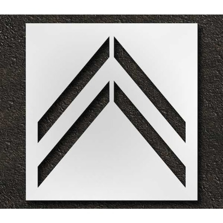 Pavement Stencil, Bike Lane Chevron, 41 in - STL-116-5120