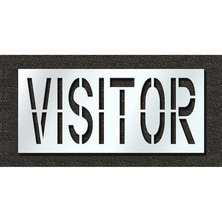 Pavement Stencil, Visitor, 24 in - STL-116-72434