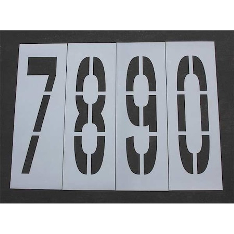 Pavement Stencil, 48 in, Number Kit, 1/8 - STL-108-8480