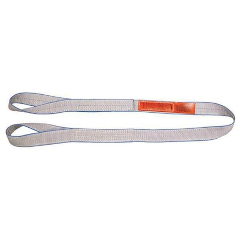 Web Sling, Type 4, 10 ft L, 6 in W, Polyester, Silver - EE2806TTX10