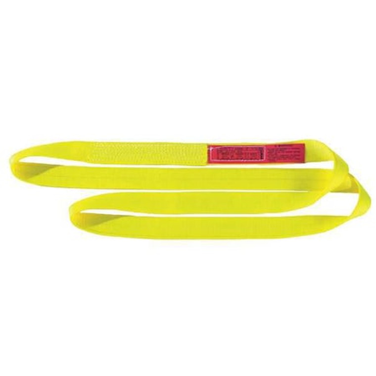 Web Sling, Type 5, 5 ft L, 6 in W, Nylon, Yellow - EN2606NX5