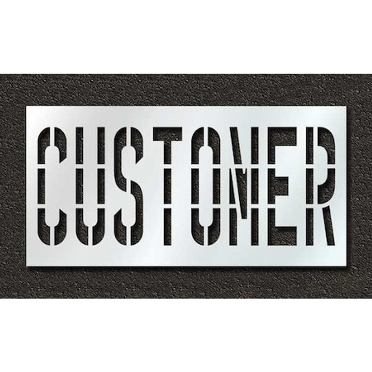 Pavement Stencil, Customer, 36 in - STL-116-73614