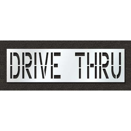 Pavement Stencil, Drive Thru, 24 in - STL-116-72436