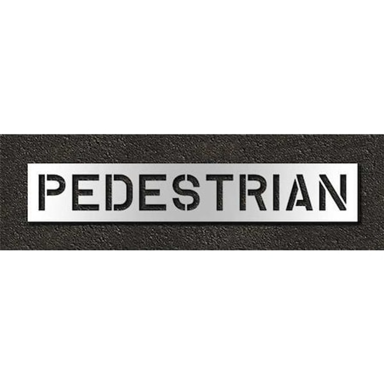 Pavement Stencil, Pedestrian, 10 in - STL-116-71025