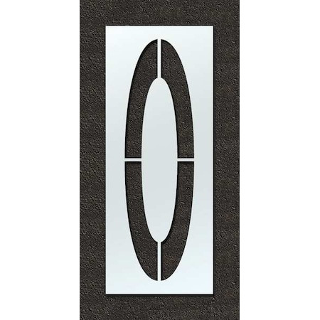 Airport Pavement Stencil, O, 108 in - STL-108-F108O
