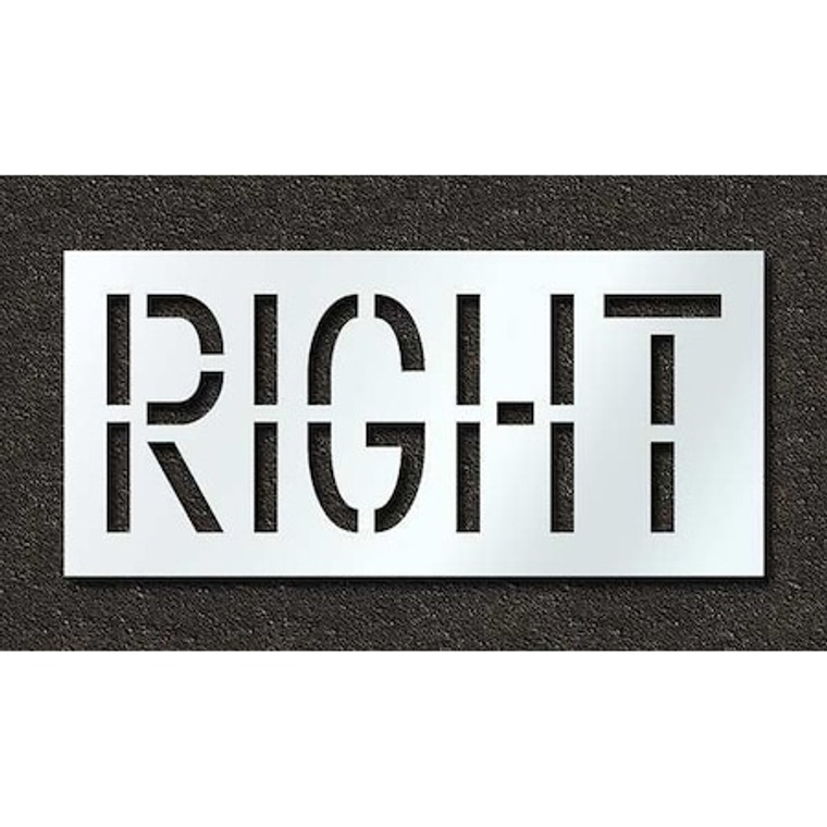 Pavement Stencil, Right, 18 in - STL-116-71821