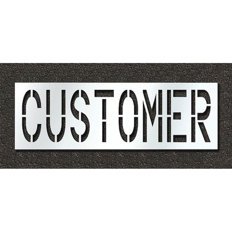 Pavement Stencil, Customer, 24 in - STL-116-72414