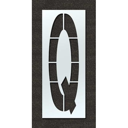 Airport Pavement Stencil, Q, 108 in - STL-108-F108Q