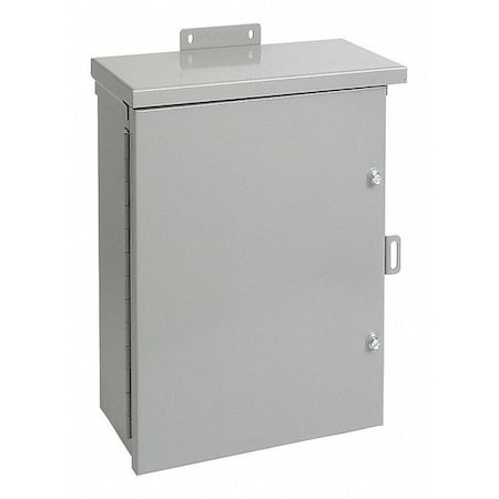 Carbon Steel Electrical Enclosures, 30 in H, 8 in D, 24 in W, NEMA 3R, Hinged - A30R248HCR