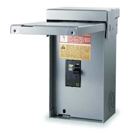 Single Throw Safety Switch, General Duty, 240V AC, 2PST, 100 A, NEMA 3R - QO2000NRB