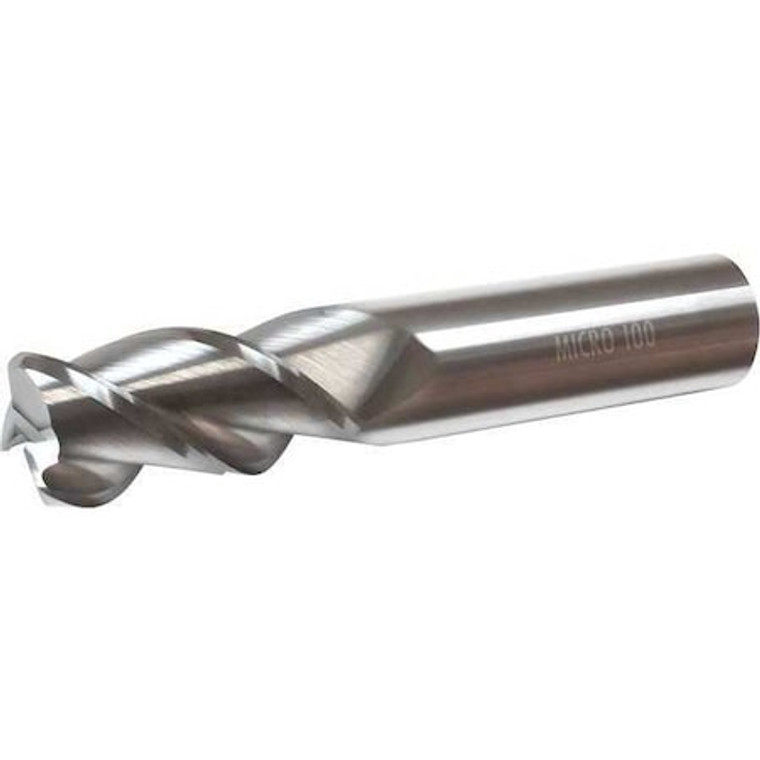 Carbide End Mill, Dia 1/2 In, Cut L 1 In - ARC-500-3-030
