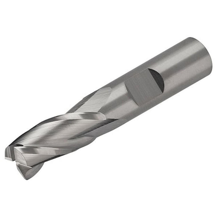 Carbide End Mill, Dia 1/2 In, Cut L 1 In - EMS-500-3X