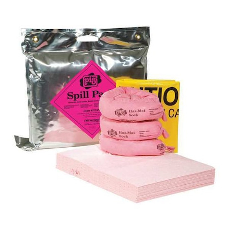 PIG Spill Kit, Chem/Hazmat, Silver - KIT355