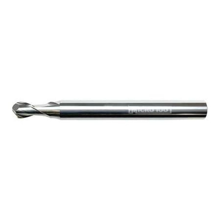 Carbide End Mill, 1.5 mm, Cut 1.5 mm, 2 FLT - SFBM-015-9X