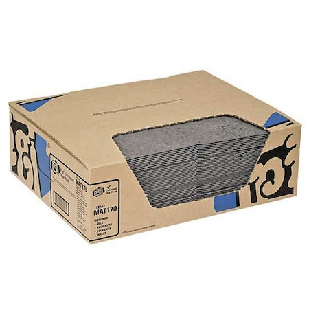 Sorbents, 11 gal, 15 in x 20 in, Universal, Gray, Polypropylene - MAT170