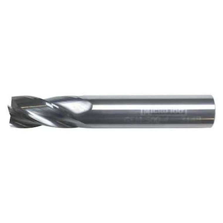 Carb End Mill, 1/2 In, 4FL, CC, AlTiN Coat - GEM-500-4X