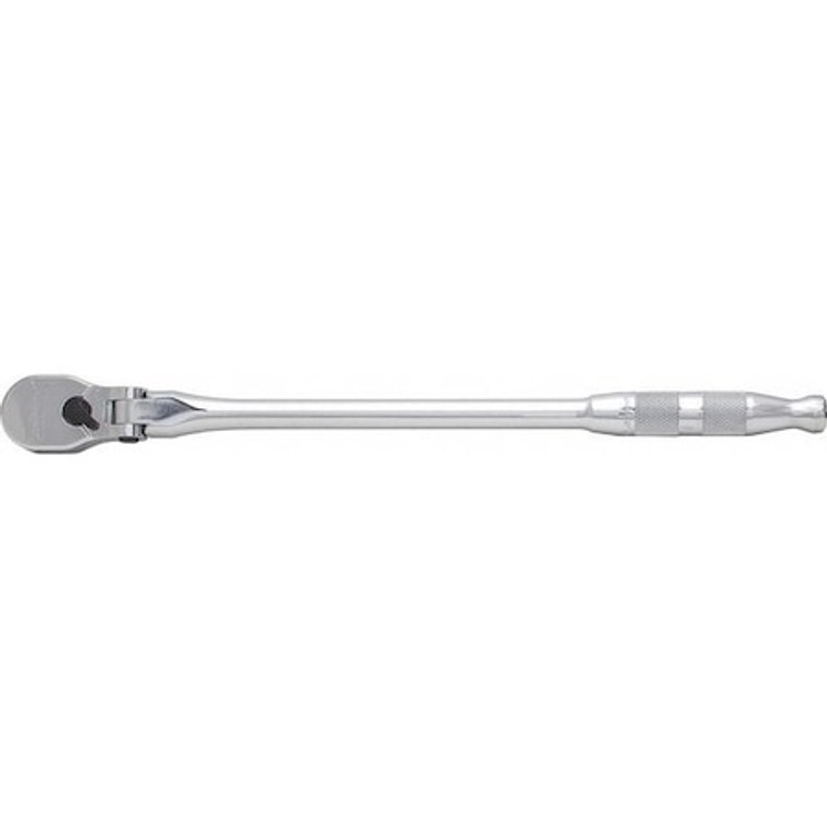 3/8" Drive 90 Geared Teeth Pear Head Style Hand Ratchet, 12-11/16" L, Full Polish Finish - J5250HTCF