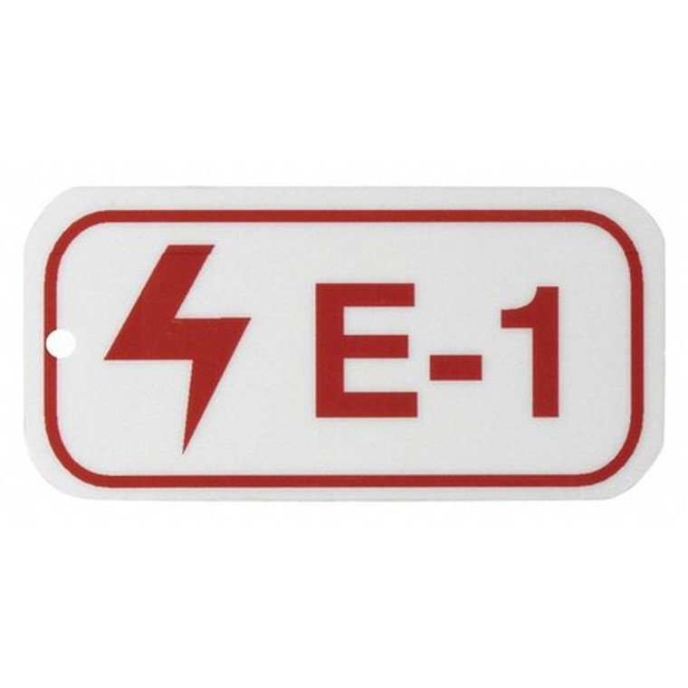 Lockout Tag, 1-1/2" H x 3" W, 1/8" Hole Sz - 105679