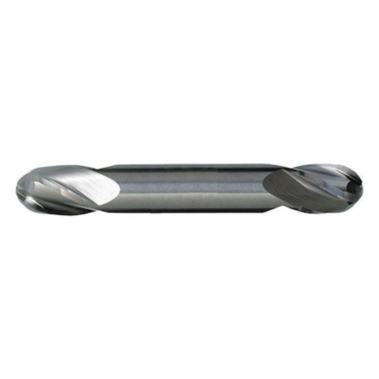4-Flute Ball Nose GP End Mill Cleveland CEM-DE-4B Bright Carbide Square 4Flute 1/8"x3/8"x3/8"x3" - C60307