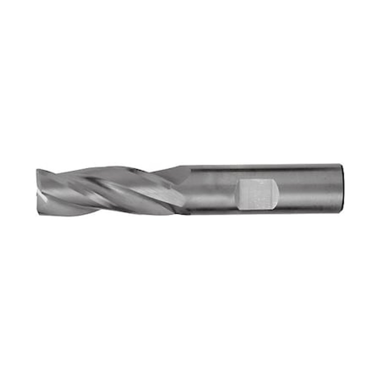 3-Flute Carbide HP CrnRad Single EndMill for Steel&Stainless CTD CEM-EMS-3 3/4x3/4x1-5/8x4x0.03CR - C60394