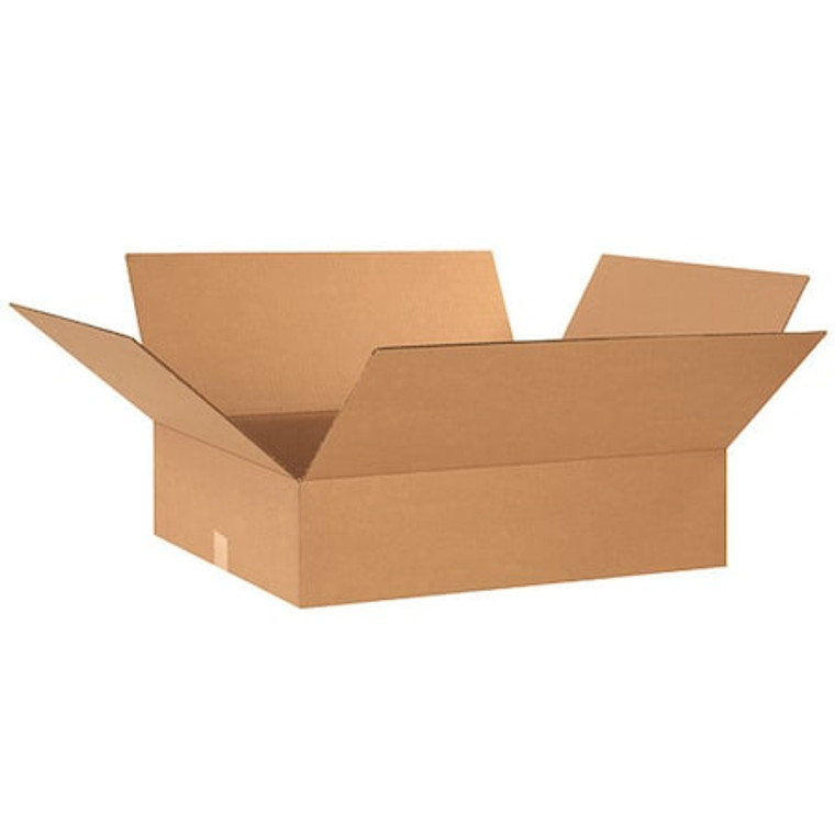 Box, Corrugated, 25-1/4" x 23" x 5", Kraft, PK15, 25 1/4" Inside Lg, 23" Inside W, Kraft, 15 PK - 25235R