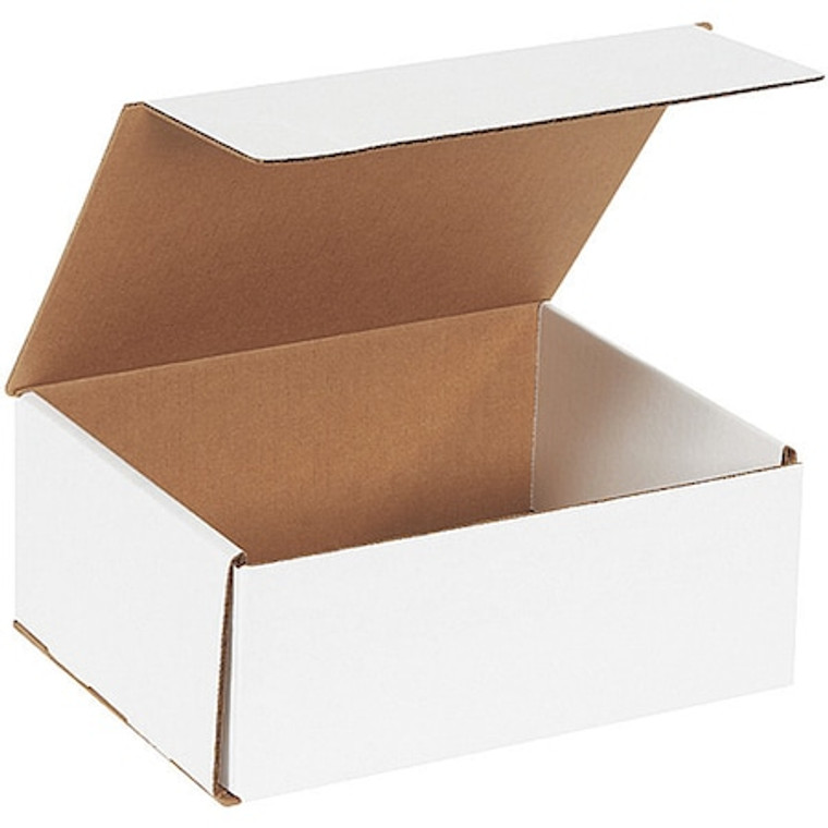 Corrugated Mailers, 10" x 7" x 3", White, 50/Bundle - M1073