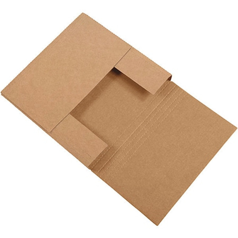 Easy-Fold Mailers, 14" x 14" x 4", Kraft, 50/Bundle - M14144BFK