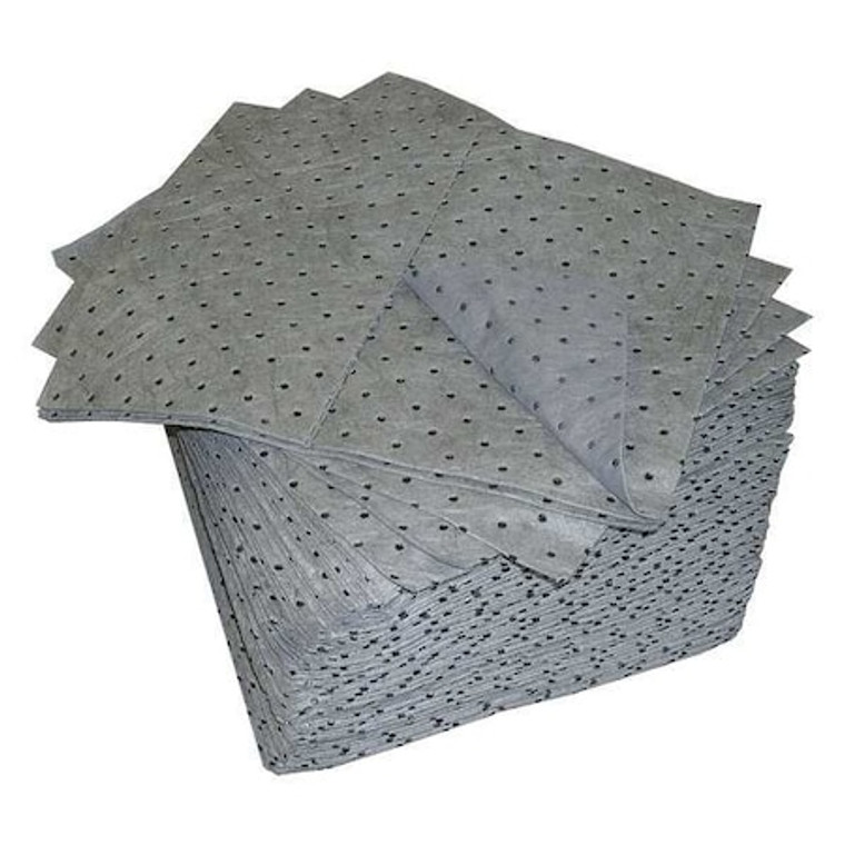Sorbents, 11 gal, 15 in x 19 in, Universal, Gray, Polypropylene - L70371G