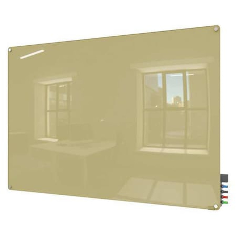 24"x36" Magnetic Glass Dry Erase Board, Beige - HMYRM23BG