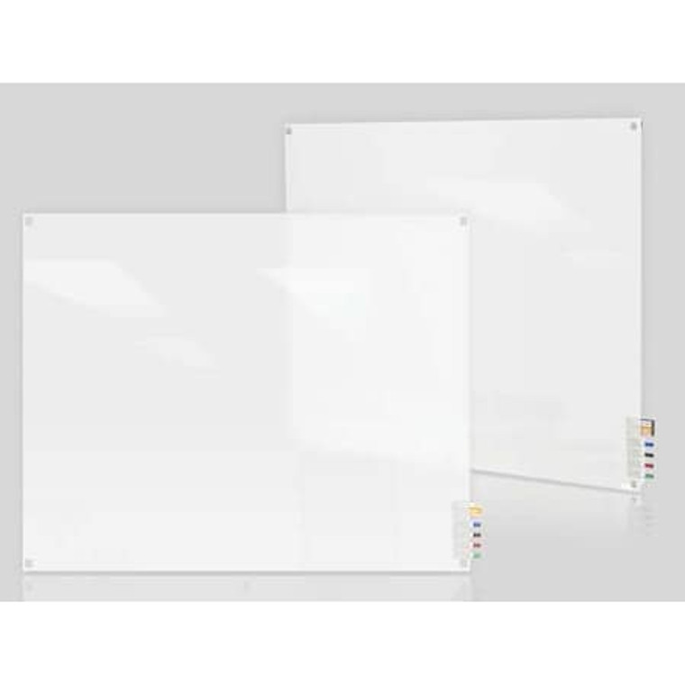 36"x48" Glass Dry Erase Board, Wall Mounted, Frosted White - HMYSN34FR