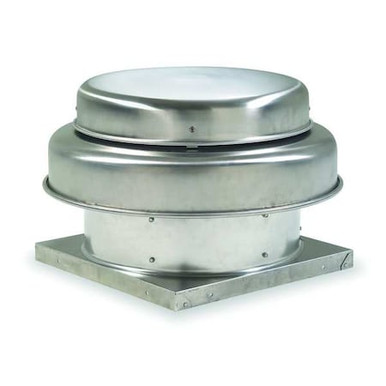 Axial Downblast Roof Exhaust Fan W/ Drive Pack, 550 cfm, 1/8 HP, 115V ...