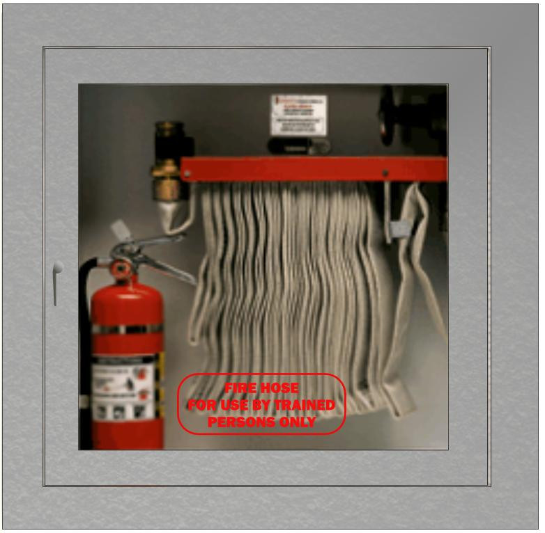 Fire Hose Cabinet Sticker Red - Apex Window Films