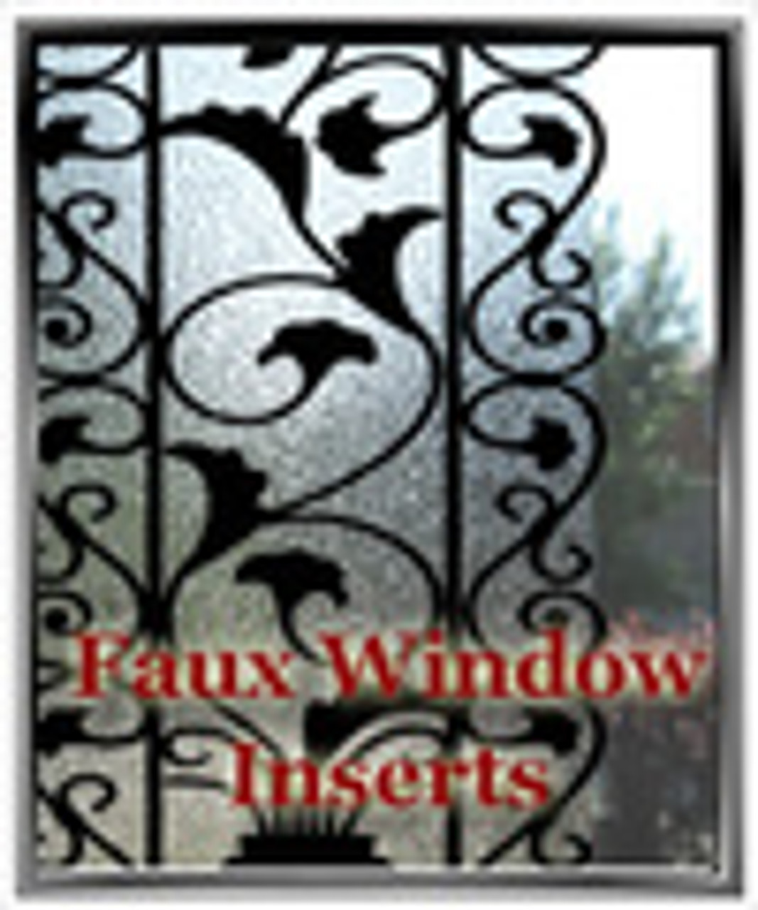 Faux Wrought Iron Door Or Window Inserts