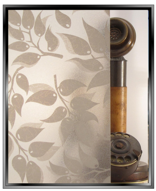 dp Abstract Leaf Matte - DIY Privacy Window Film - 2 Film Combination