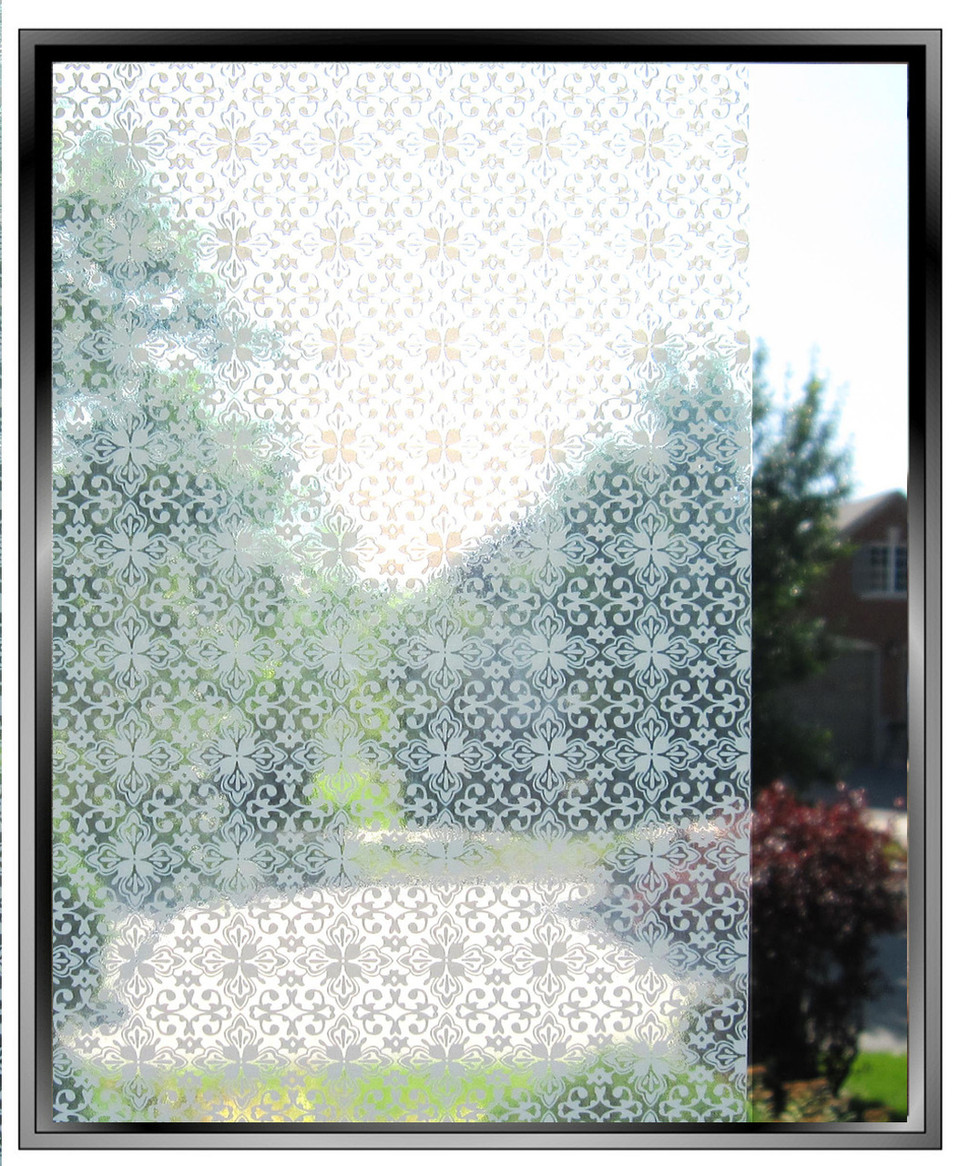 Lace Screen DIY Decorative Light Duty Window Film
