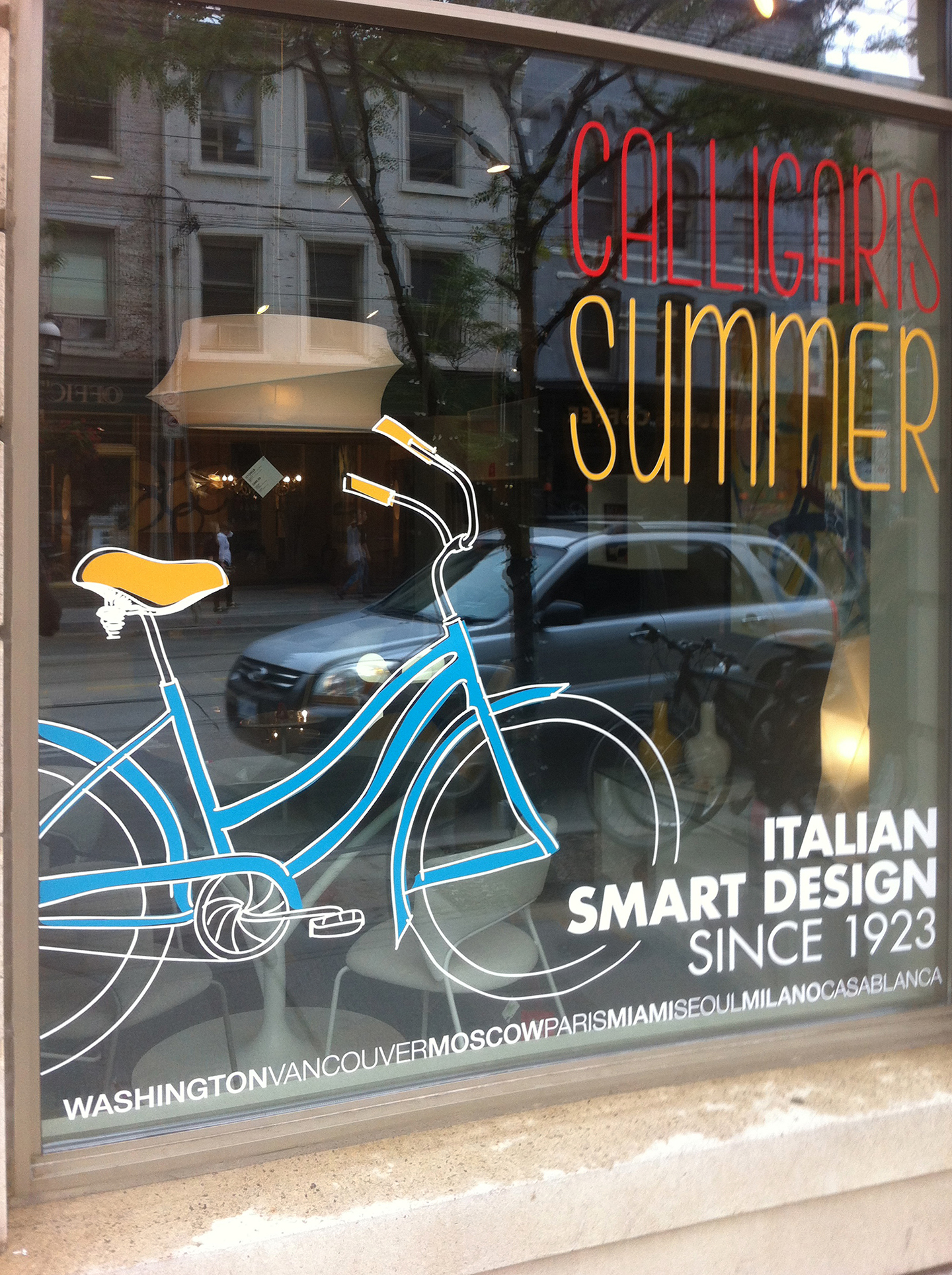 bicycle cut window graphic