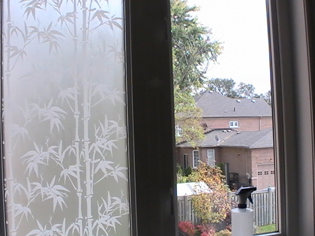 bamboo frost decorative privacy window film