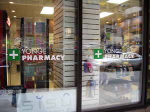 graphic films for retail pharmacy in Toronto