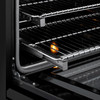 ZLINE Autograph Edition 36-Inch 5.2 Cu. Ft. Paramount Induction Range with 5 Element Cooktop and Electric Convection Oven in Black Stainless Steel with Champagne Bronze Helix Handle and Knob Accents (SINRBZ-36-KCB)