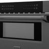 ZLINE 5-Piece Appliance Package - 30-Inch Paramount Dual Fuel Range, Wall Mount Range Hood, 36-Inch French Door Refrigerator, Dishwasher, and 30-Inch Microwave Drawer in Black Stainless Steel