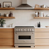 ZLINE 36-Inch 5.2 Cu. Ft. Classic Gas Range with 6 Burner DuoPro™ Cooktop and Convection Gas Oven in Stainless Steel (PCGR36)