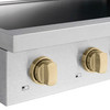 ZLINE Autograph Edition 30-Inch Paramount Induction Rangetop with 4 Element Cooktop in Satin Stainless Steel and Champagne Bronze Accents (SINRTSZ-30-CB)