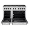 ZLINE 3-Piece Appliance Package - 48-Inch Paramount Autograph Gas Range, 36-Inch French Door Refrigerator, Dishwasher, in Stainless Steel with Matte Black Accents