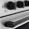 ZLINE Autograph Edition 30-Inch 4.2 Cu. Ft. Paramount Induction Range with 4 Element Cooktop and Electric Convection Oven in Satin Stainless Steel with Matte Black Accents (SINRSZ-30-MB)