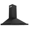 ZLINE 5-Piece Appliance Package - 30-Inch Classic Gas Range, Wall Mount Range Hood, 36-Inch French Door Refrigerator, Dishwasher, and 30-Inch Microwave Drawer in Black Stainless Steel