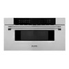 ZLINE 5-Piece Appliance Package - 36-Inch Paramount Induction Range, Wall Mount Range Hood, 36-Inch French Door Refrigerator with Water Dispenser, Dishwasher, and 30-Inch Microwave Drawer in Stainless Steel