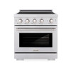 ZLINE 5-Piece Appliance Package - 30-Inch Paramount Induction Range, Wall Mount Range Hood, 36-Inch French Door Refrigerator, Dishwasher, and 30-Inch Microwave Drawer in Stainless Steel