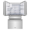 ZLINE 5-Piece Appliance Package - 30-Inch Classic Gas Range, Wall Mount Range Hood, 36-Inch French Door Refrigerator with Water Dispenser, Dishwasher, and 30-Inch Microwave Drawer in Stainless Steel