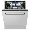 ZLINE 5-Piece Appliance Package - 30-Inch Paramount Gas Range, Wall Mount Range Hood, 36-Inch French Door Refrigerator, Dishwasher, and 24-Inch Microwave Drawer in Stainless Steel