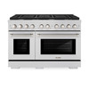ZLINE 3-Piece Appliance Package - 48-Inch Paramount Dual Fuel Range, 36-Inch French Door Refrigerator, Dishwasher, in Stainless Steel